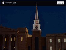 Tablet Screenshot of firstbaptistburlington.com